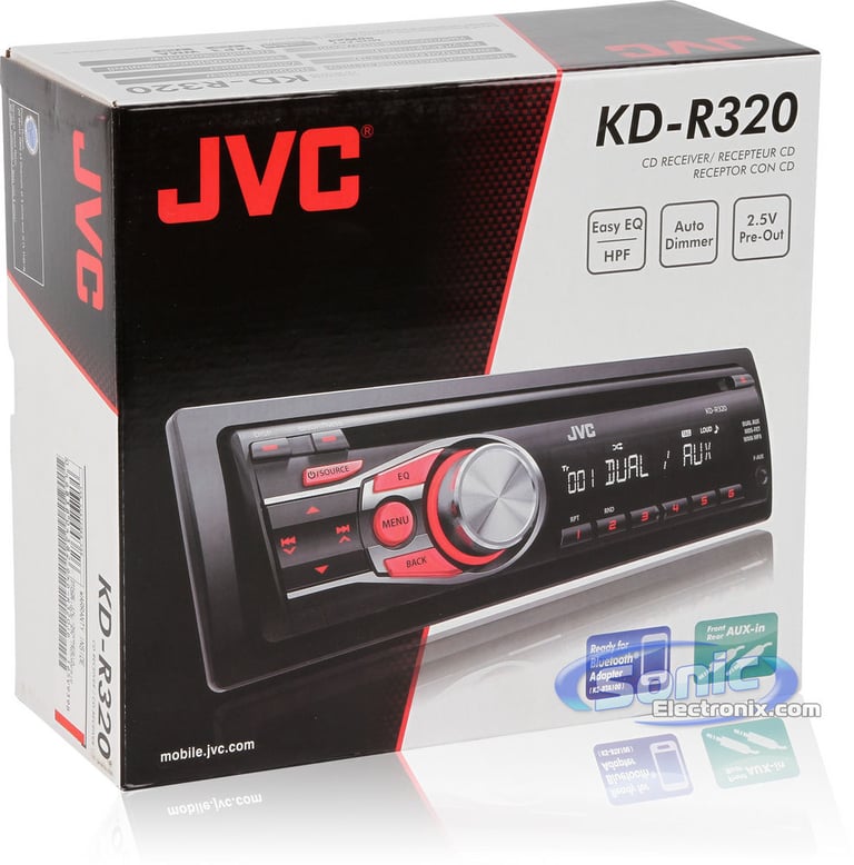 JVC KD-R320 + KS-BTA100 Bluetooth Adapter Image 8