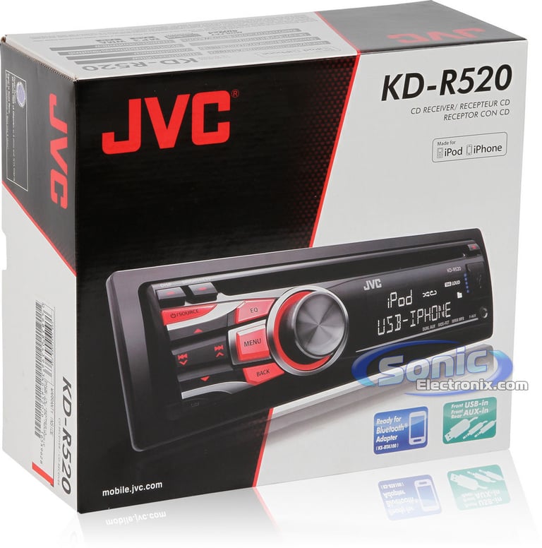 JVC KD-R520 + KS-BTA100 Bluetooth Adapter Image 8