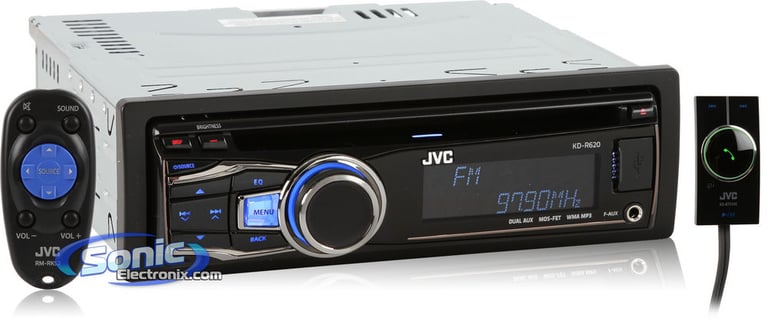 JVC KD-R620 + KS-BTA100 Bluetooth Adapter Image 1