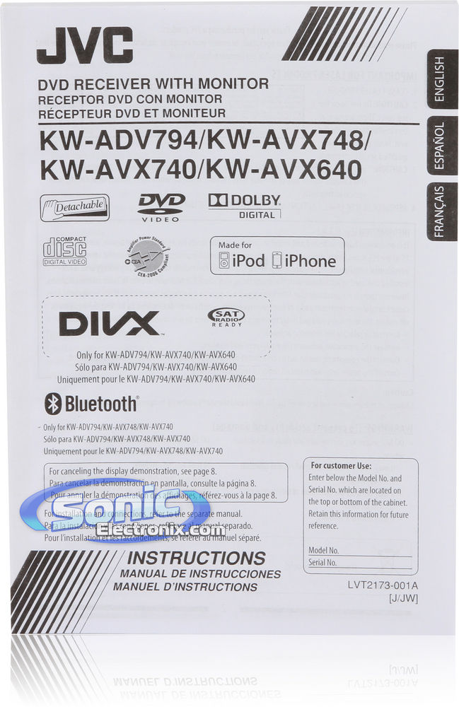 JVC KW-AVX640 + KS-BTA100 Bluetooth Adapter Image 8