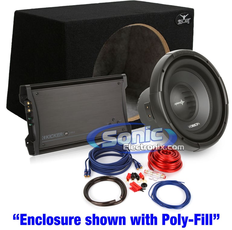 1000W Orion Subwoofer + Kicker Complete Bass Bundle Image 1