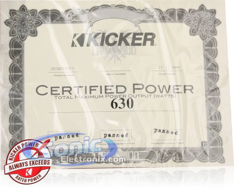 1200W Kicker Subwoofer + Amplifier Bass Bundle Image 6