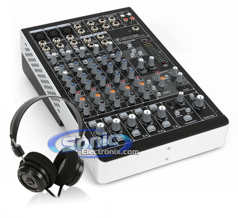 Mackie DJ Mixer & Grado Headphone Combo Image 1