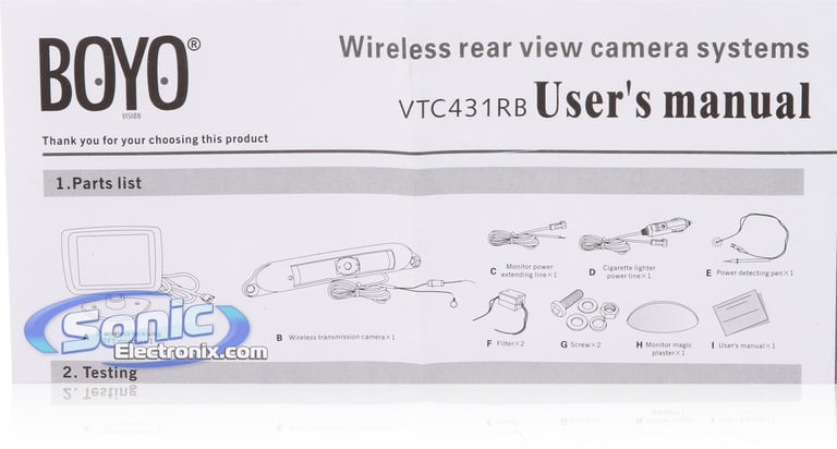 BOYO Vision VTC431RB Image 12