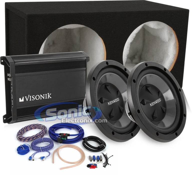 1600W Kenwood + Visonik Complete Bass Package Image 1