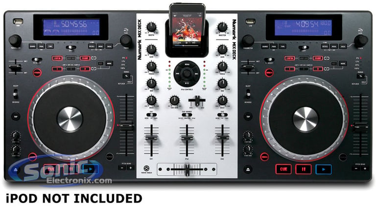 Numark Mixdeck and American Audio DLS15p with FREE Cables and Stands Image 3