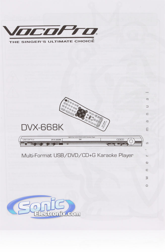 VocoPro DVX-668K Image 10