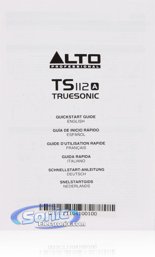 Alto Professional TS112A R/B Image 8