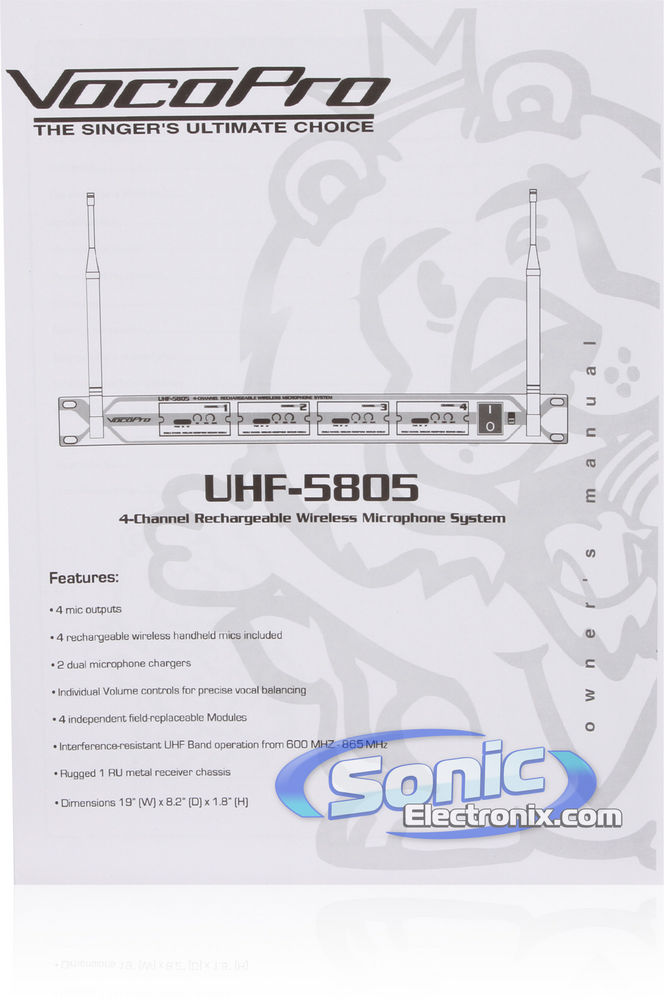 VocoPro UHF-5805-4 Image 14