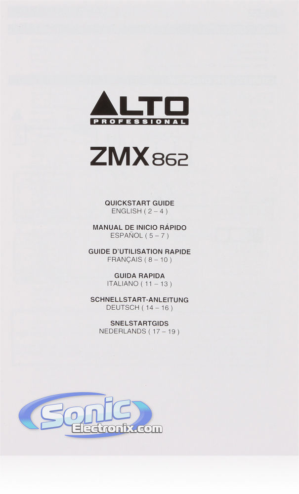 Alto Professional ZMX862 Image 7