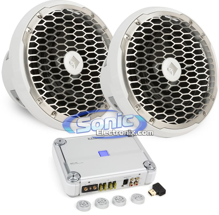 1200W Rockford Fosgate + Alpine Marine Bass Bundle Image 1