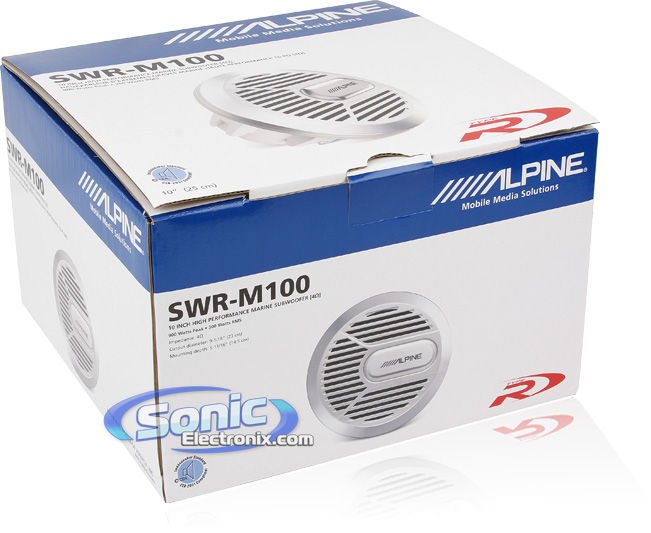 1800W Alpine Subwoofer and Amplifier Marine Bass Bundle Image 14