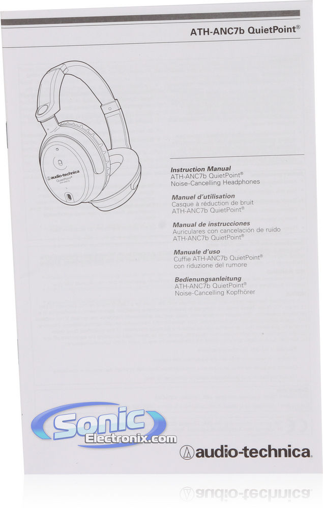 Audio Technica ATH-ANC7B QuietPoint Active Noise Cancelling Headphones Image 18