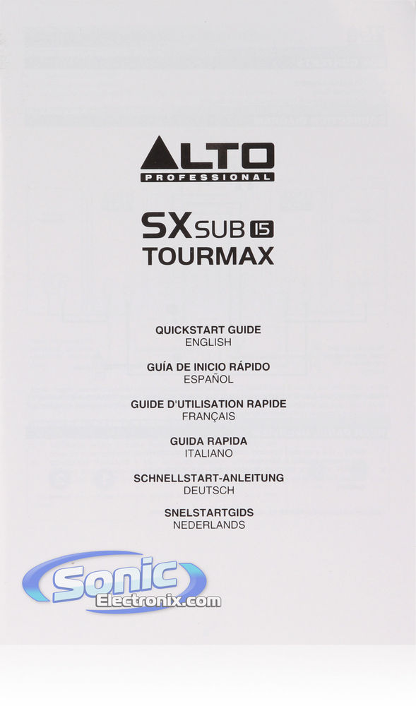 Alto Professional  SX-SUB15 Image 4