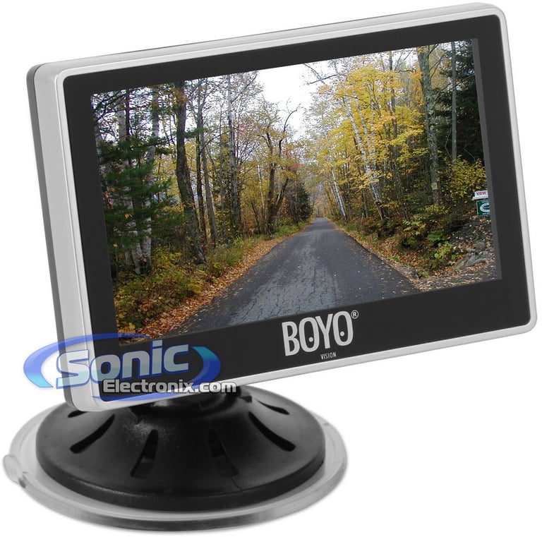 4" Digital Rear View Monitor w/ Dual-Mount Image 1