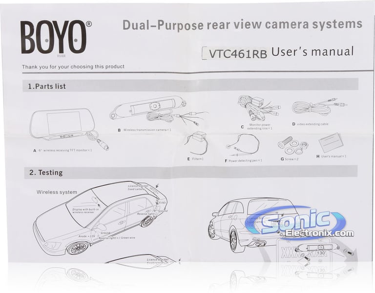 BOYO Vision VTC461RB (Black) Image 12
