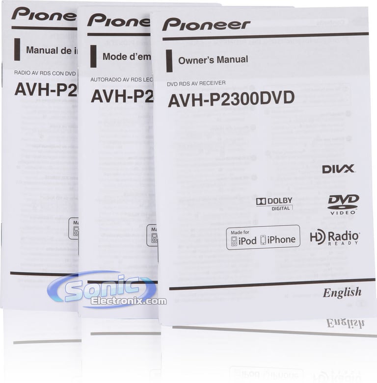 Pioneer AVH-P2300DVD & AVIC-U220 Navigation Package Image 8