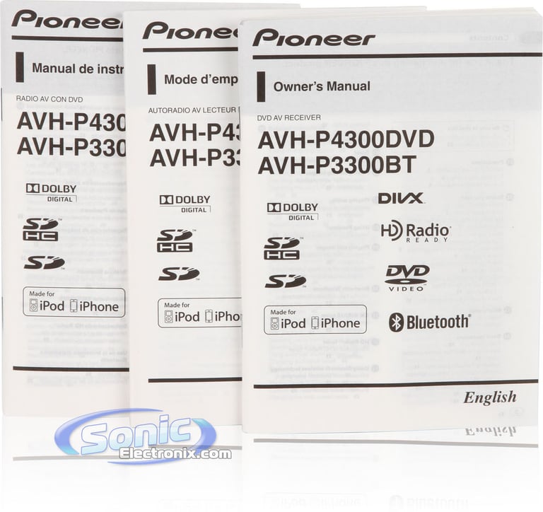 Pioneer AVH-P3300BT & AVIC-U220 Navigation Package Image 9