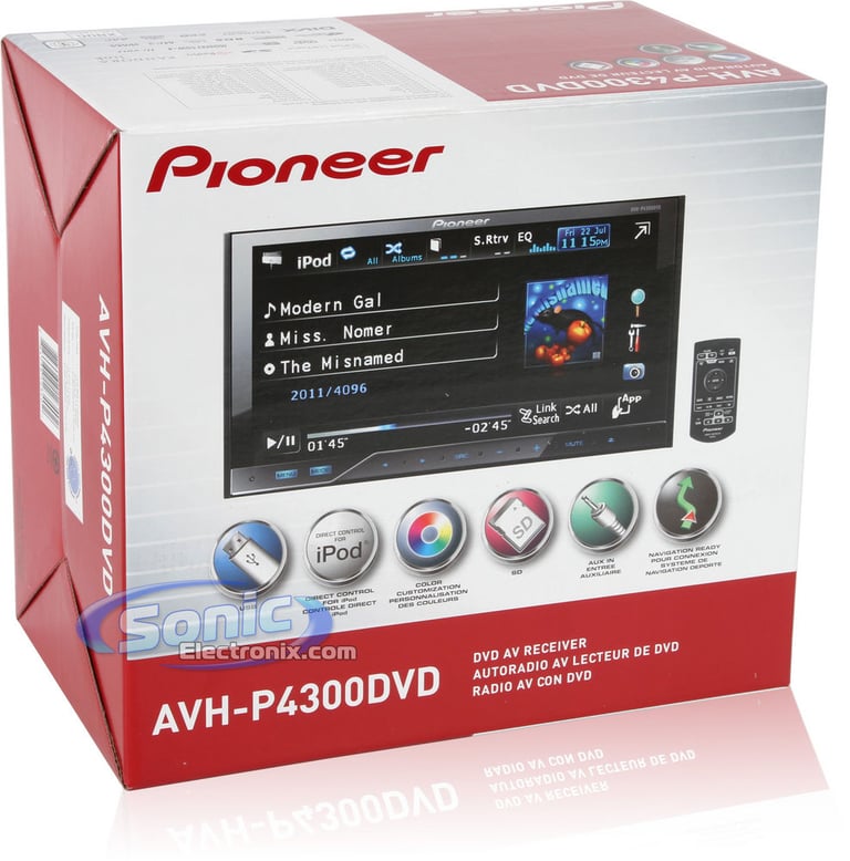 Pioneer AVH-P4300DVD & AVIC-U220 Navigation Package Image 12