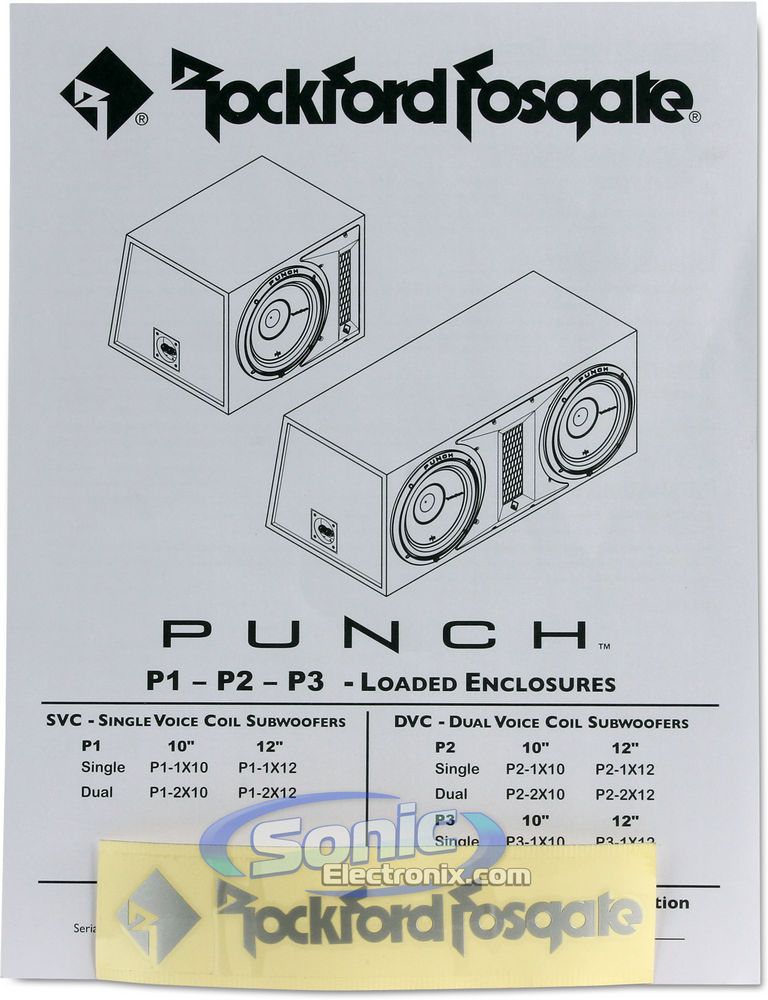 Rockford Fosgate Loaded Enclosure and Amplifier Bass Bundle Image 7