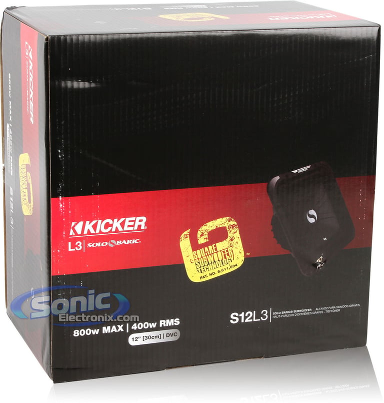 800W Kicker 11S12L34 + Enclosure Bass Combo Image 8