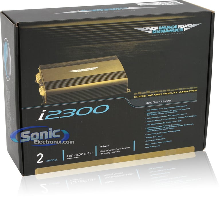 Image Dynamics Subwoofers and Amplifier Bass Bundle Image 7