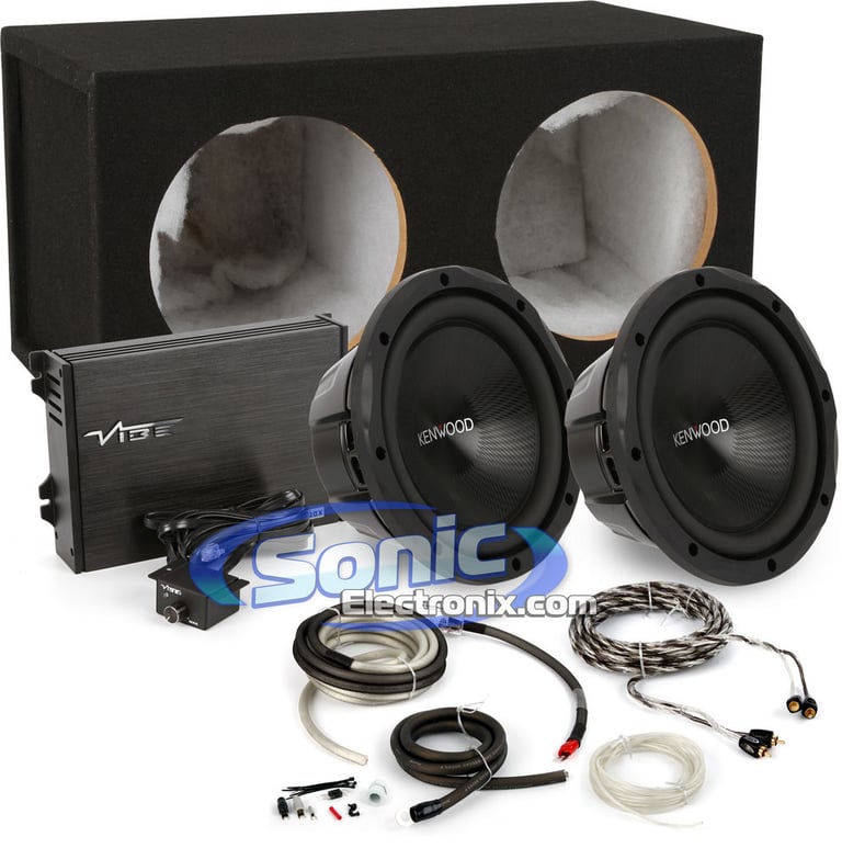 2000W Kenwood + VIBE Audio Complete Bass Package Image 1