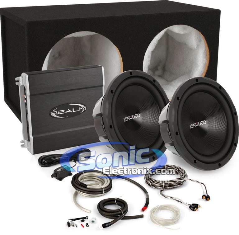 2400W Kenwood + Realm Complete Bass Package Image 1