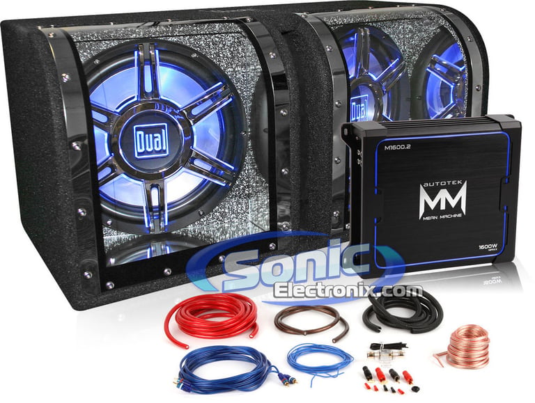 1600W Dual + Autotek Complete Bass Bundle Image 1