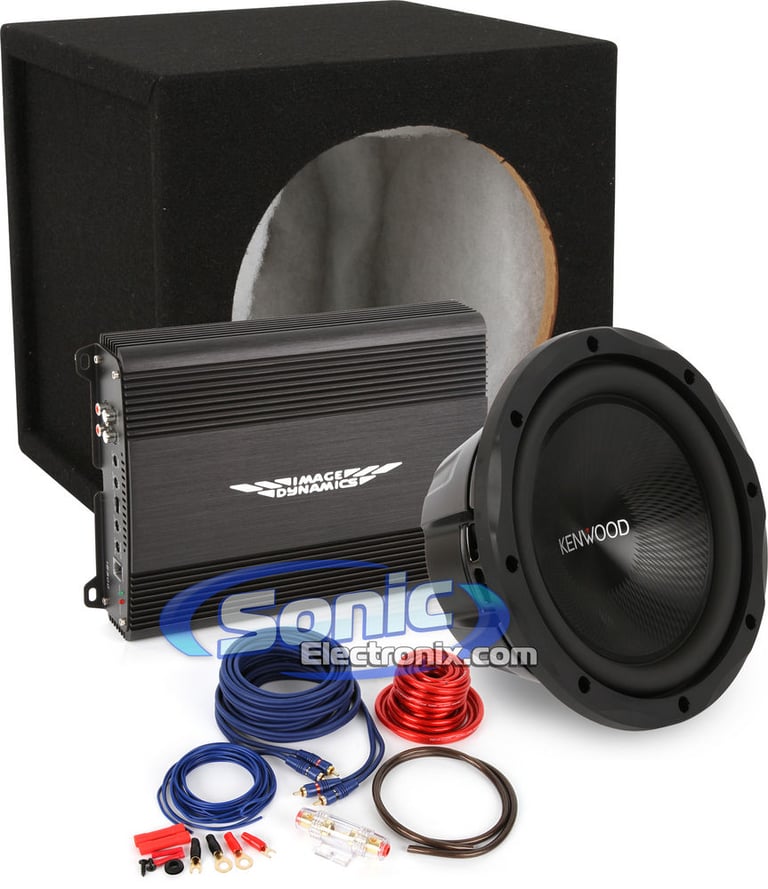 1000W Kenwood Subwoofer + Image Dynamics Complete Bass Bundle Image 1