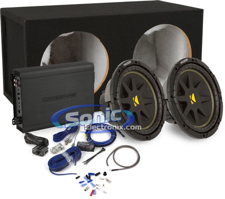 600W Kicker + Crossfire Complete Bass Package Image 1