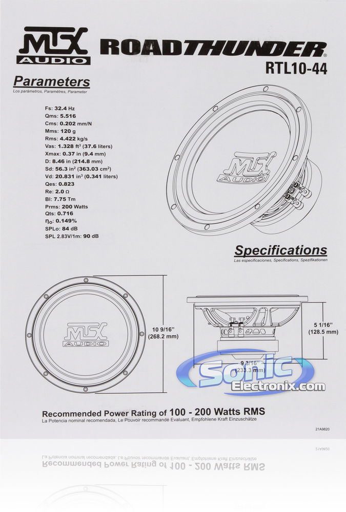 MTX RTL10-44 Image 6