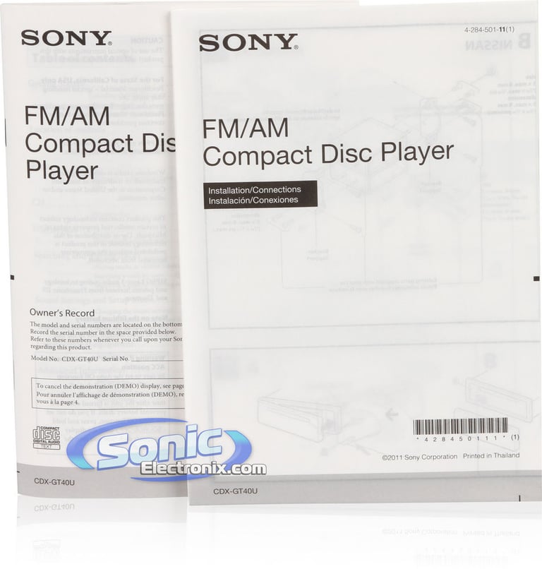 Sony CDX-GT40U Image 7