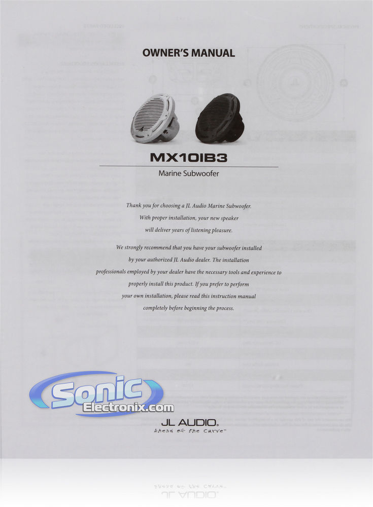 JL Audio MX10IB3-CG-WH - White Classic Grille Image 6