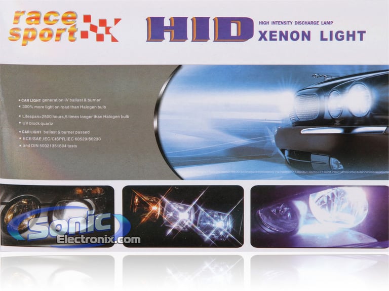 Elite Slim Series 9007-10K-BI-SLIM Dual Beam HID Xenon Headlights Image 7