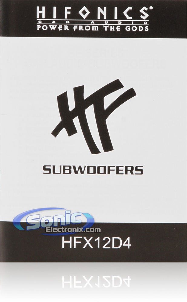 (2) Hifonics HFX12D4 1600 Watt Subwoofers Image 6