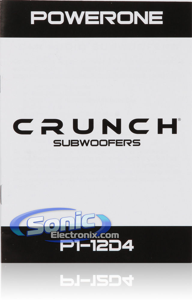Crunch P1-12D4 Subwoofer Pair Combo Image 7