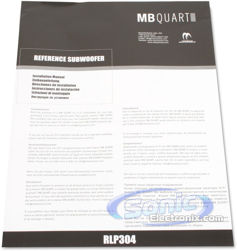 MB Quart RLP-304 Subwoofer Pair Combo Image 5