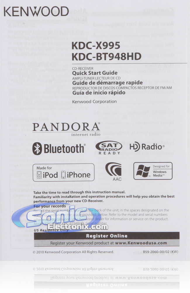 Kenwood KDC-X995 Image 11