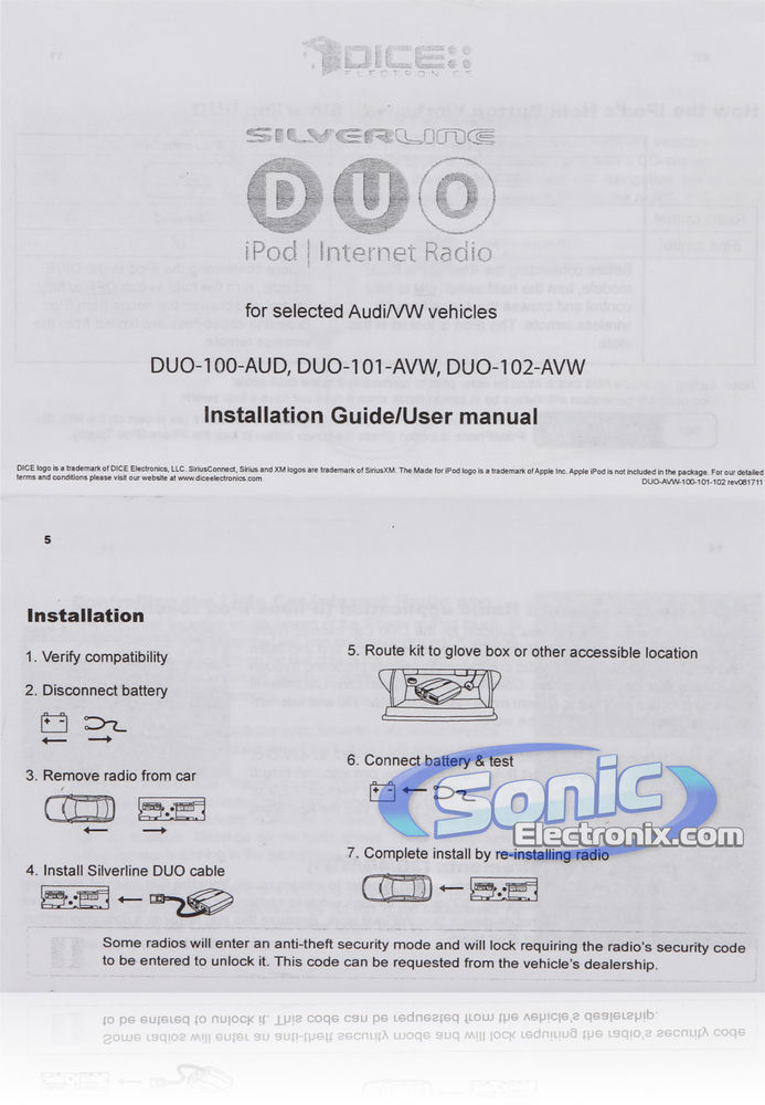DICE Electronics DUO-101-AVW Image 8