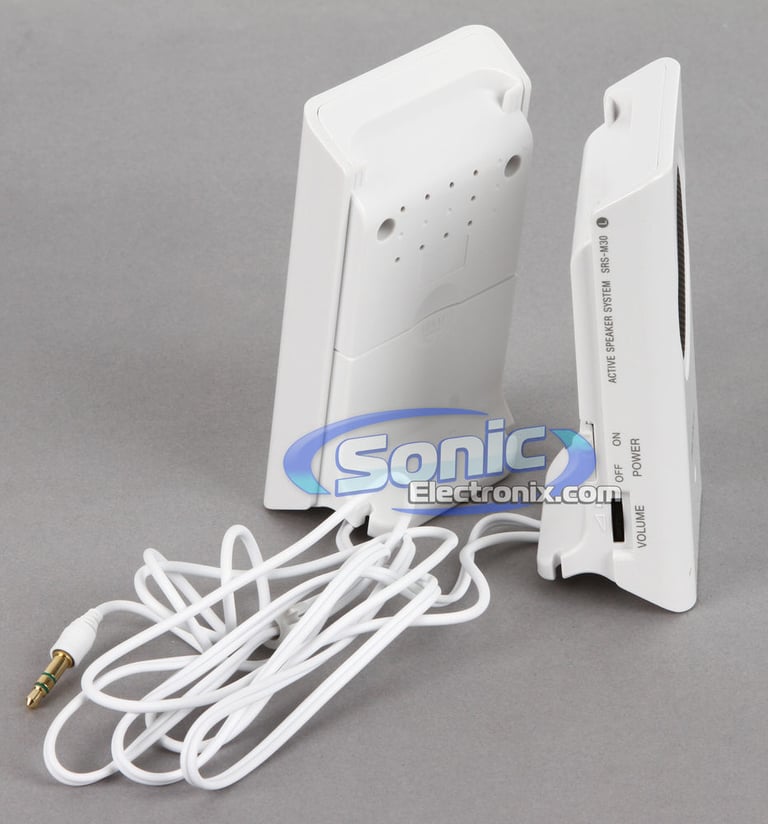 Sony SRS-M30 (SRSM30) Personal Portable Travel Speakers - White Image 2