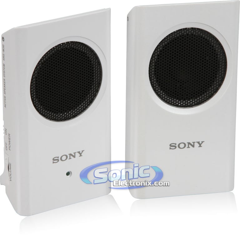 Sony SRS-M30 (SRSM30) Personal Portable Travel Speakers - White Image 1
