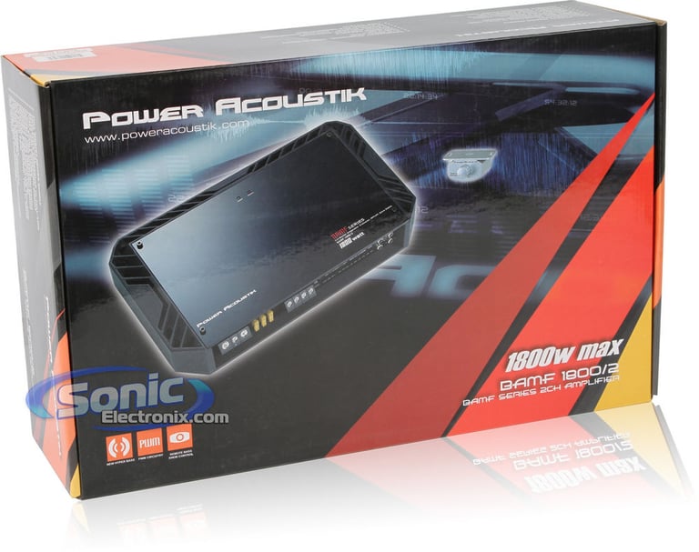 Power Acoustik BAMF-1800/2 (BAMF1800/2) R/B Image 5