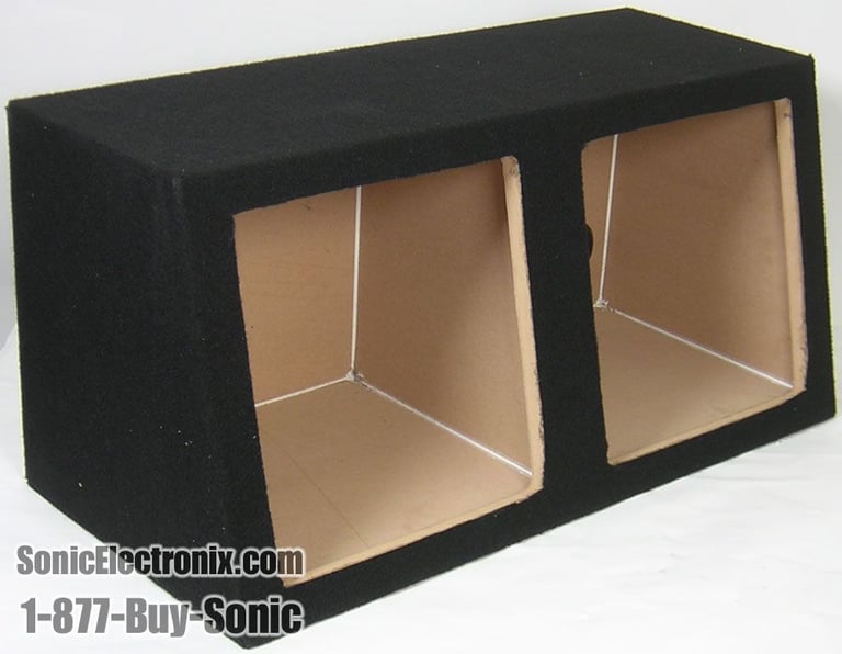 10KTM - Dual 10" Square Hole / Solo-Baric Sealed Angled Enclosure Image 1
