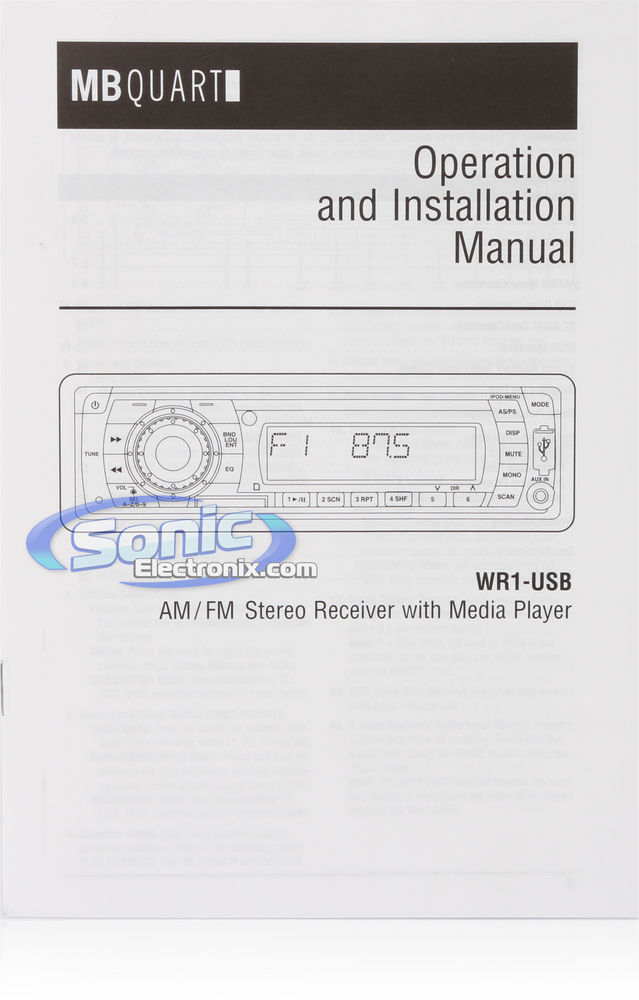 MB Quart WR1-USB Image 5
