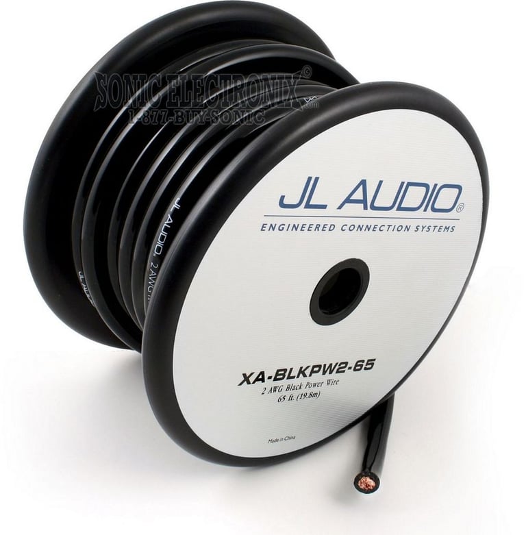 JL Audio BLACK 2 Gauge Power / Ground Cable PRICED PER FOOT XABLKPW2-1FT Image 2