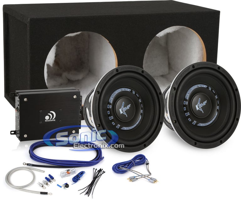 800W Crossfire + Massive Audio Complete Bass Bundle Image 1