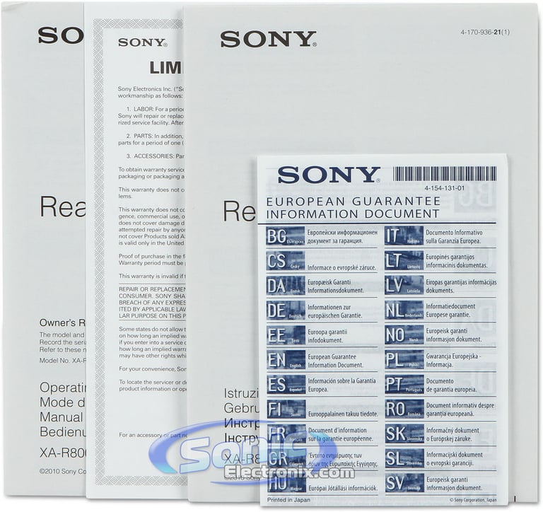 Sony XNV-660BT + XA-R800C Rear View Camera Image 23