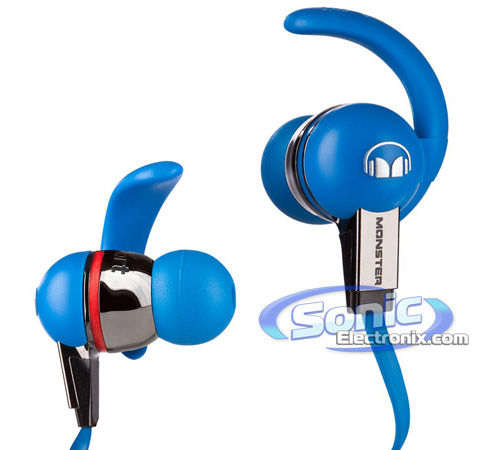 Monster iSport Immersion (MH ISRT2 IE BL) Washable In-Ear Headphones - Blue Image 1