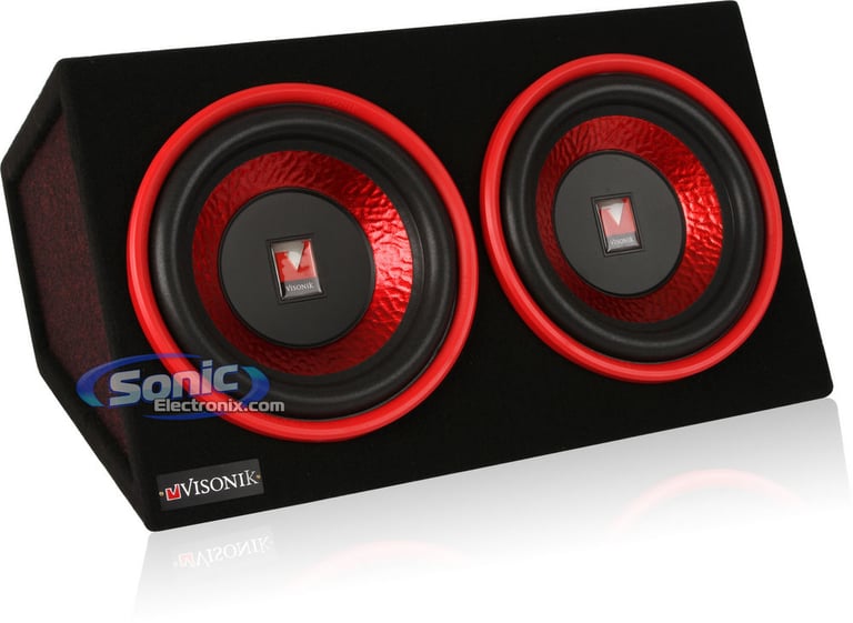 Open Box Visonik Amplifier + Amp Kit + 2 10" Subwoofers + Box Super Thump Package! Image 2